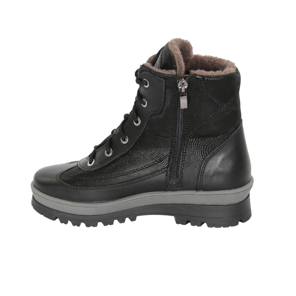 Женские черные ботинки зимние Lesta (Польша) модель 5185