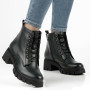 Модные женские черные ботинки Simen 4477a-faeda czarna модель 5388-5191