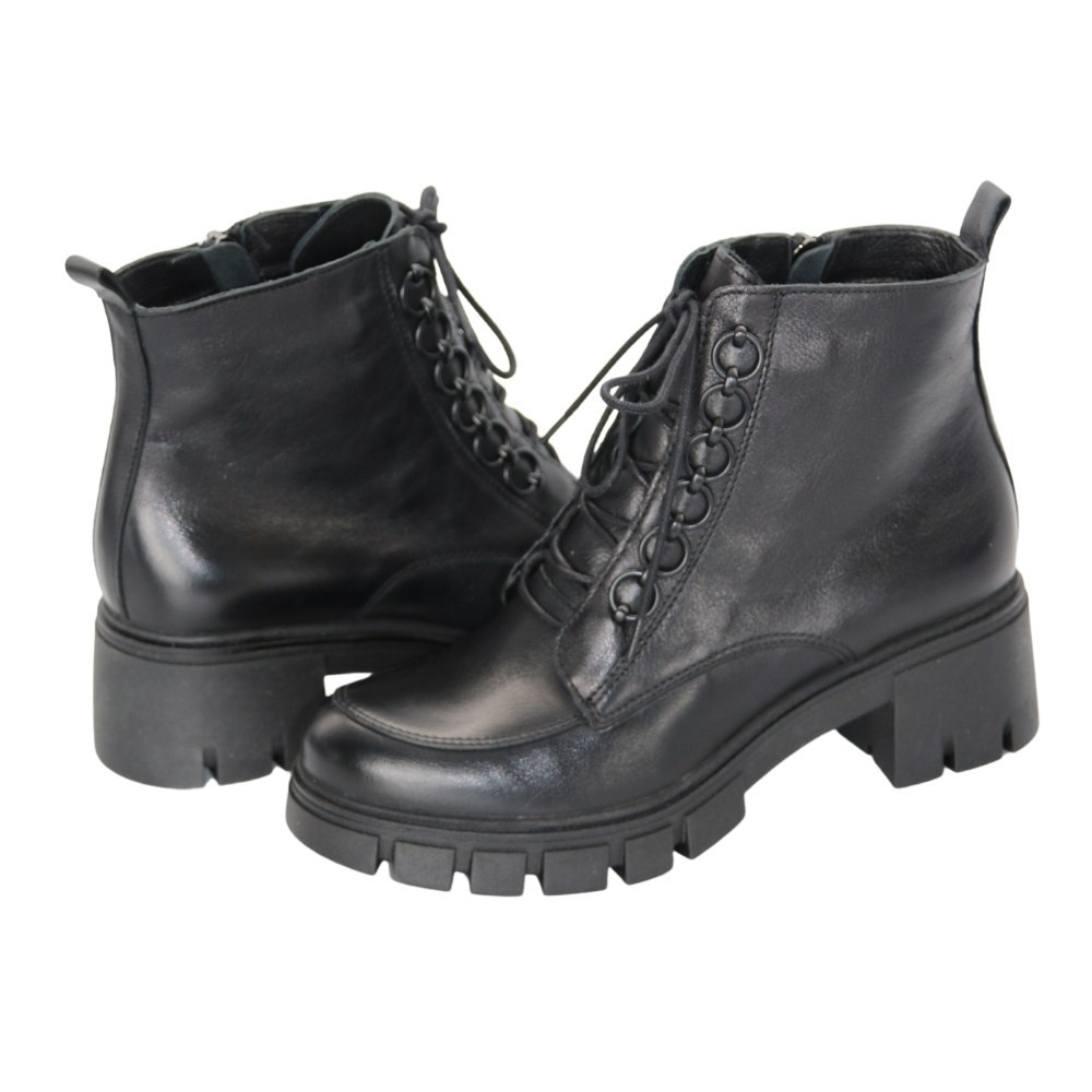 Модные женские черные ботинки Simen 4477a-faeda czarna модель 5388-5191