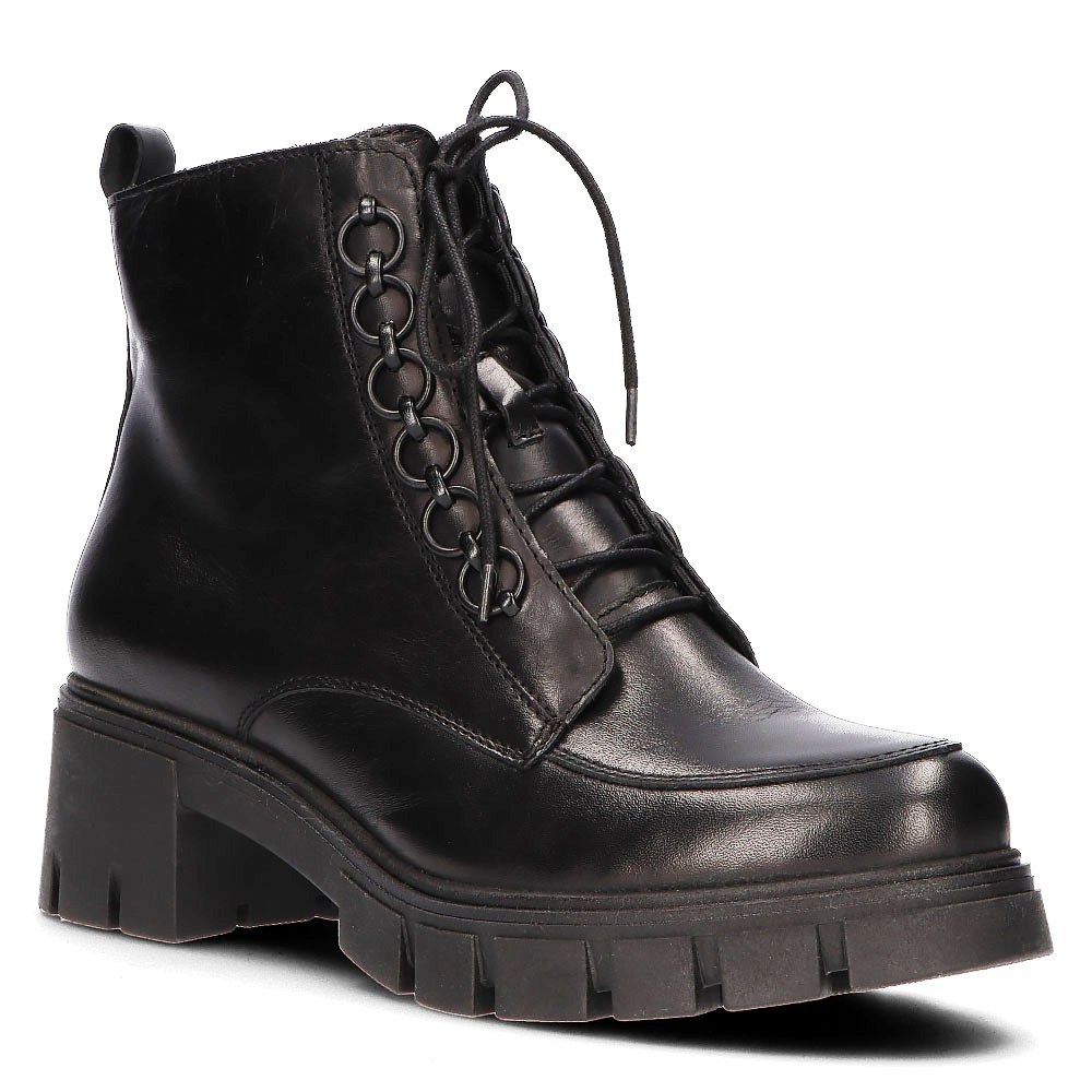 Модные женские черные ботинки Simen 4477a-faeda czarna модель 5388-5191