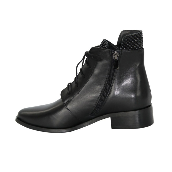 Women's black demi-season boots Bellum (Poland) model 5195