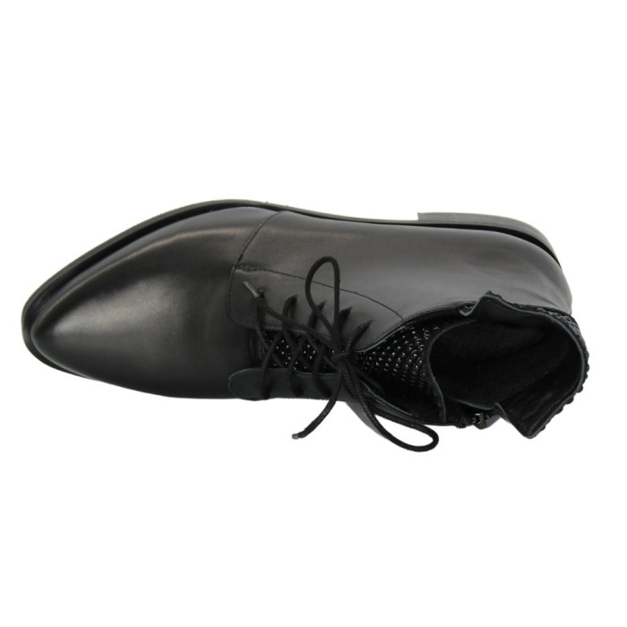 Women's black demi-season boots Bellum (Poland) model 5195