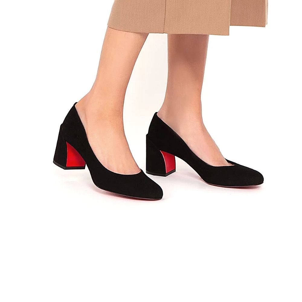 Женские черные туфли-лодочки Kaniowski (Польша) модель 5196