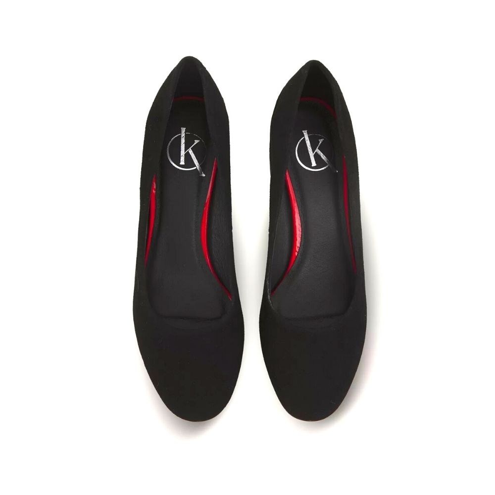 Женские черные туфли-лодочки Kaniowski (Польша) модель 5196