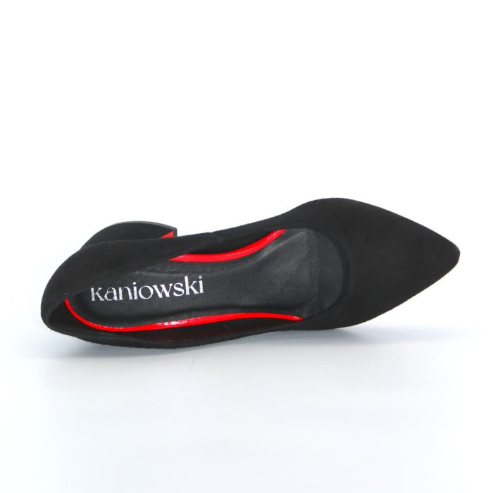 Жіночі чорні туфлі-човники Kaniowski (Польща) модель 5196