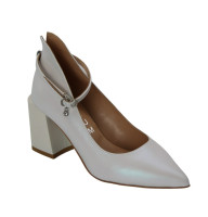 Женские белые туфли Bellum Польша c-1164/2004 5197