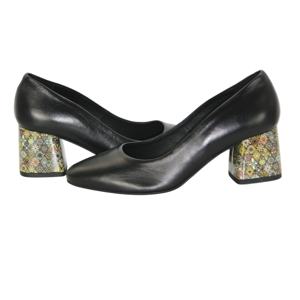 Женские черные туфли-лодочки Kaniowski (Польша) модель 5198