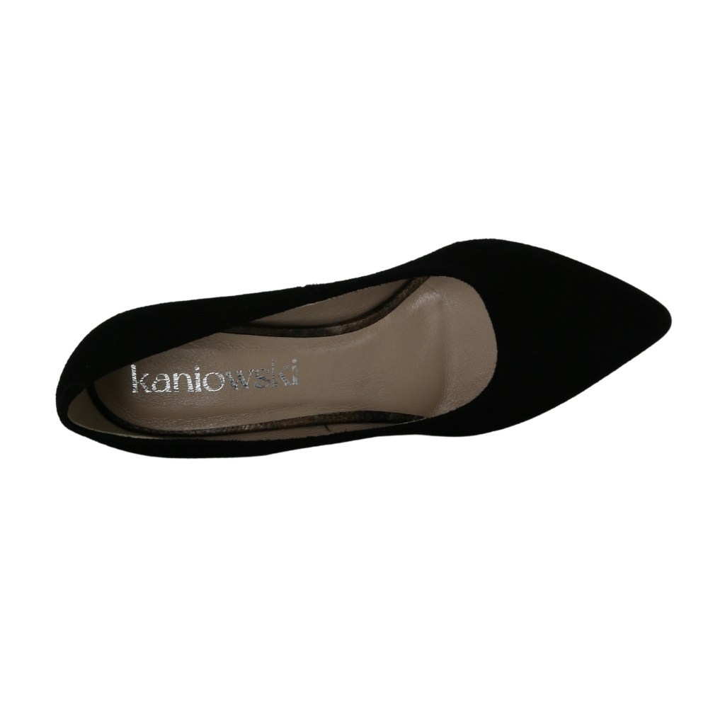 Женские черные туфли-лодочки Kaniowski (Польша) модель 5199