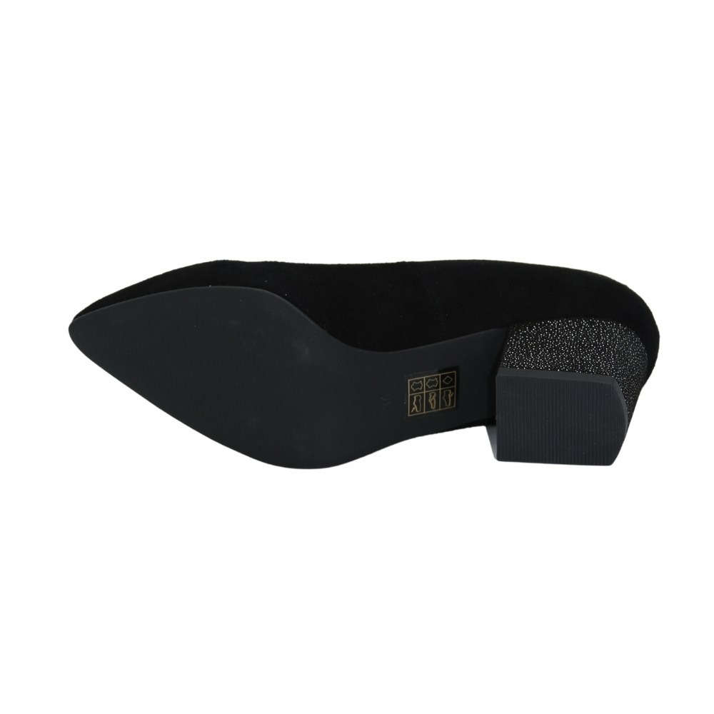 Женские черные туфли-лодочки Kaniowski (Польша) модель 5199