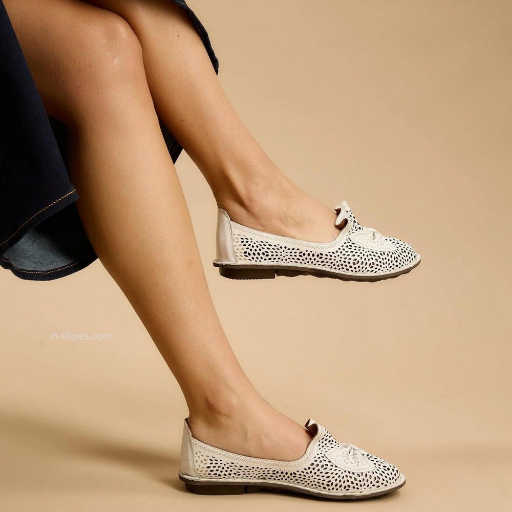 Женские балетки с перфорацией Anna Lucci (Турция) модель 5207