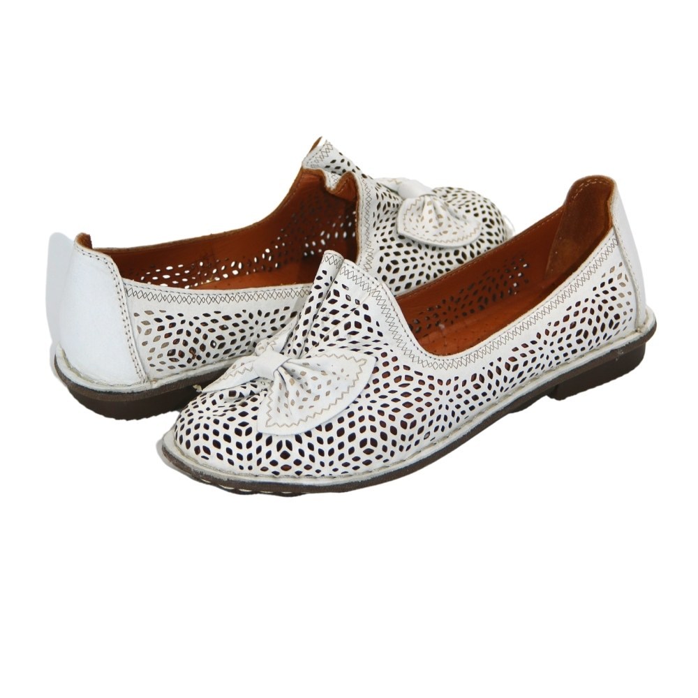 Женские балетки с перфорацией Anna Lucci (Турция) модель 5207