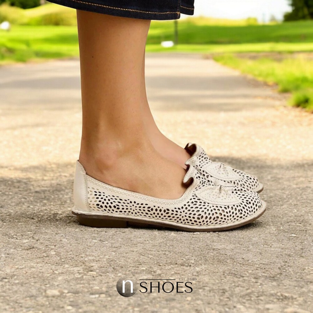 Женские балетки с перфорацией Anna Lucci (Турция) модель 5207