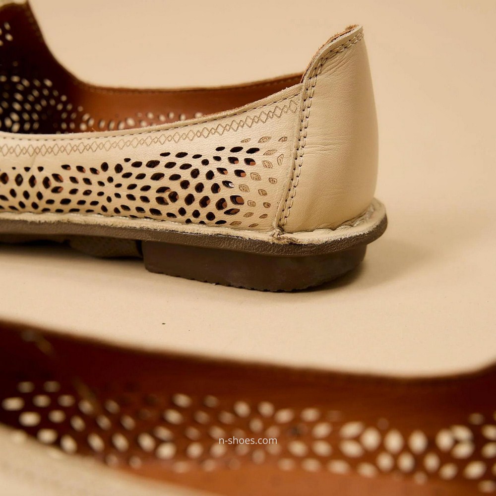 Жіночі бежеві балетки літні Anna Lucci (Туреччина) модель 5208