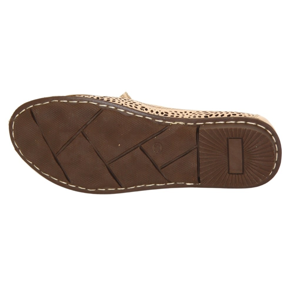 Жіночі бежеві балетки літні Anna Lucci (Туреччина) модель 5208