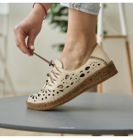 Женские белые мокасины Anna Lucci Турция 171991 7154-1-05 5209