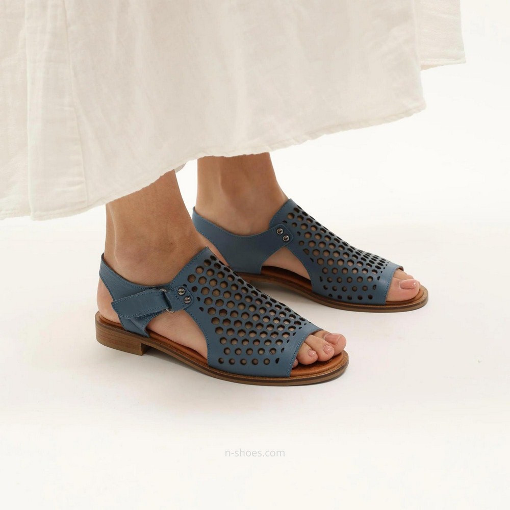 Жіночі сині босоніжки Anna Lucci (Туреччина) модель 5212