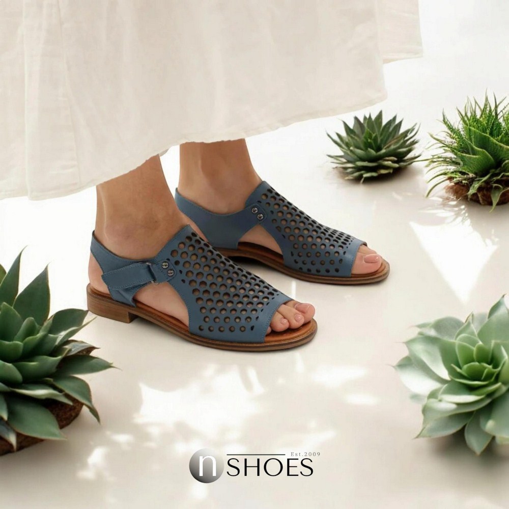 Жіночі сині босоніжки Anna Lucci (Туреччина) модель 5212