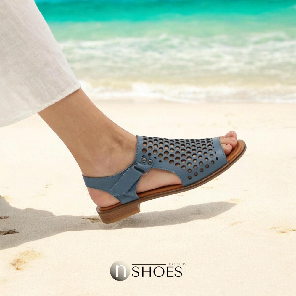 Жіночі сині босоніжки Anna Lucci (Туреччина) модель 5212