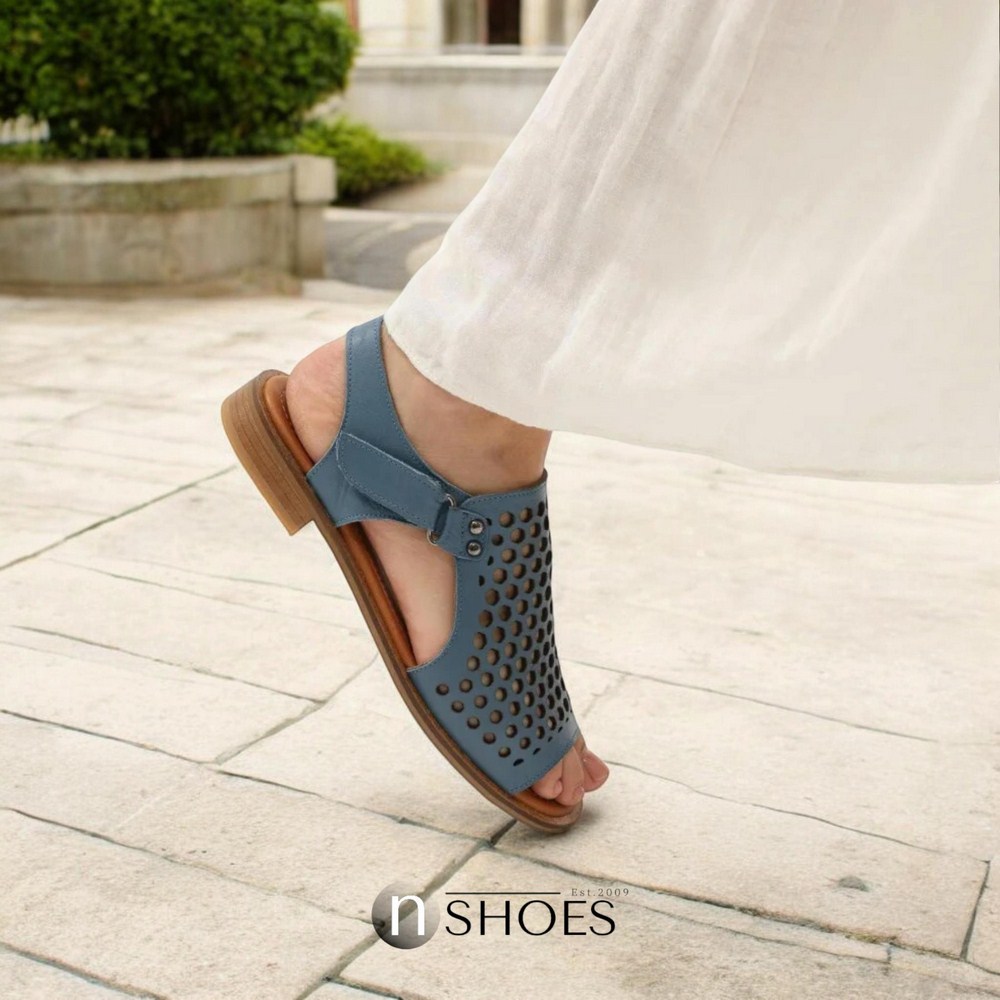 Жіночі сині босоніжки Anna Lucci (Туреччина) модель 5212