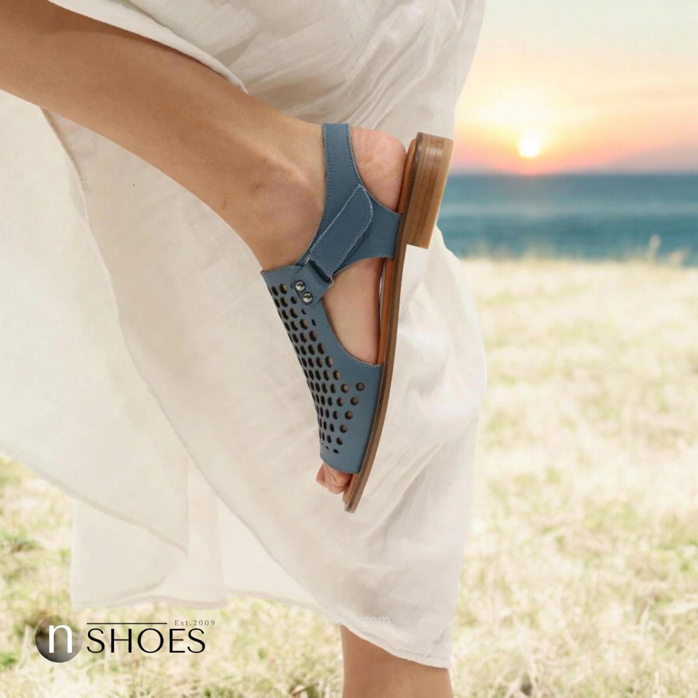 Жіночі сині босоніжки Anna Lucci (Туреччина) модель 5212