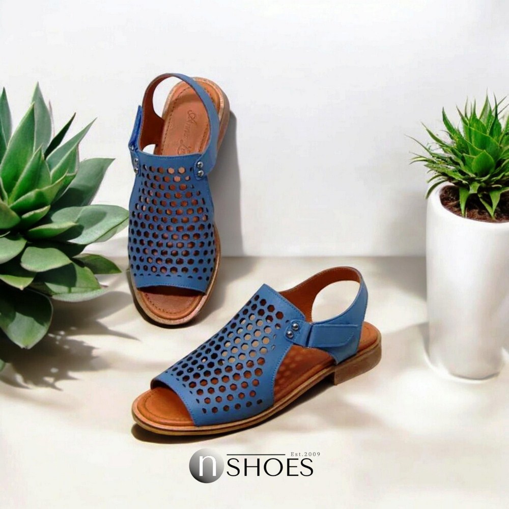 Жіночі сині босоніжки Anna Lucci (Туреччина) модель 5212