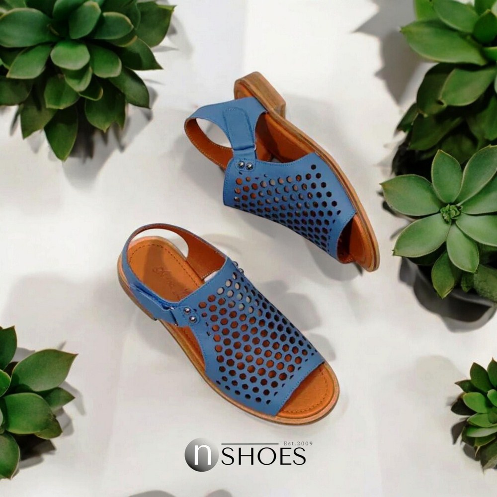 Жіночі сині босоніжки Anna Lucci (Туреччина) модель 5212