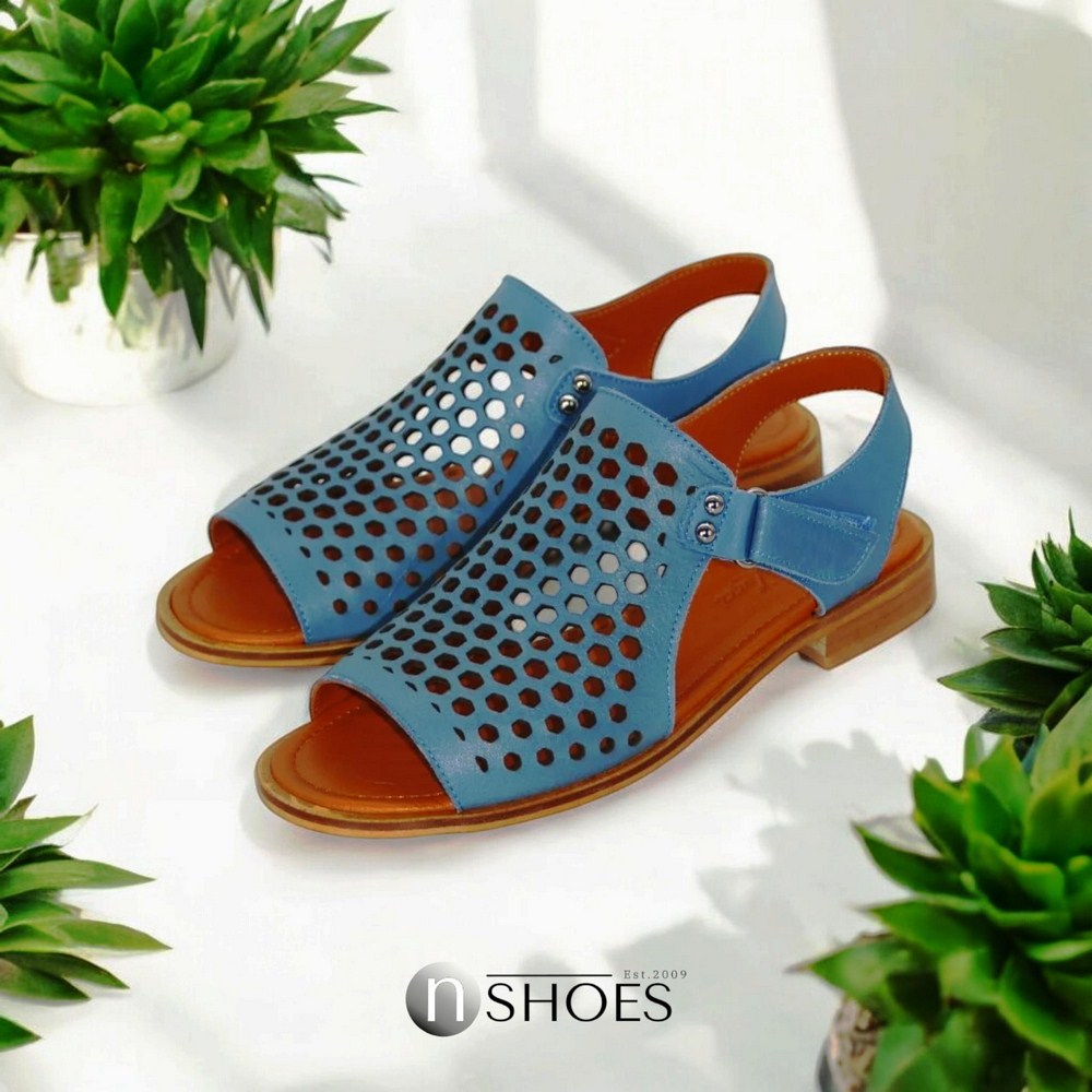 Жіночі сині босоніжки Anna Lucci (Туреччина) модель 5212