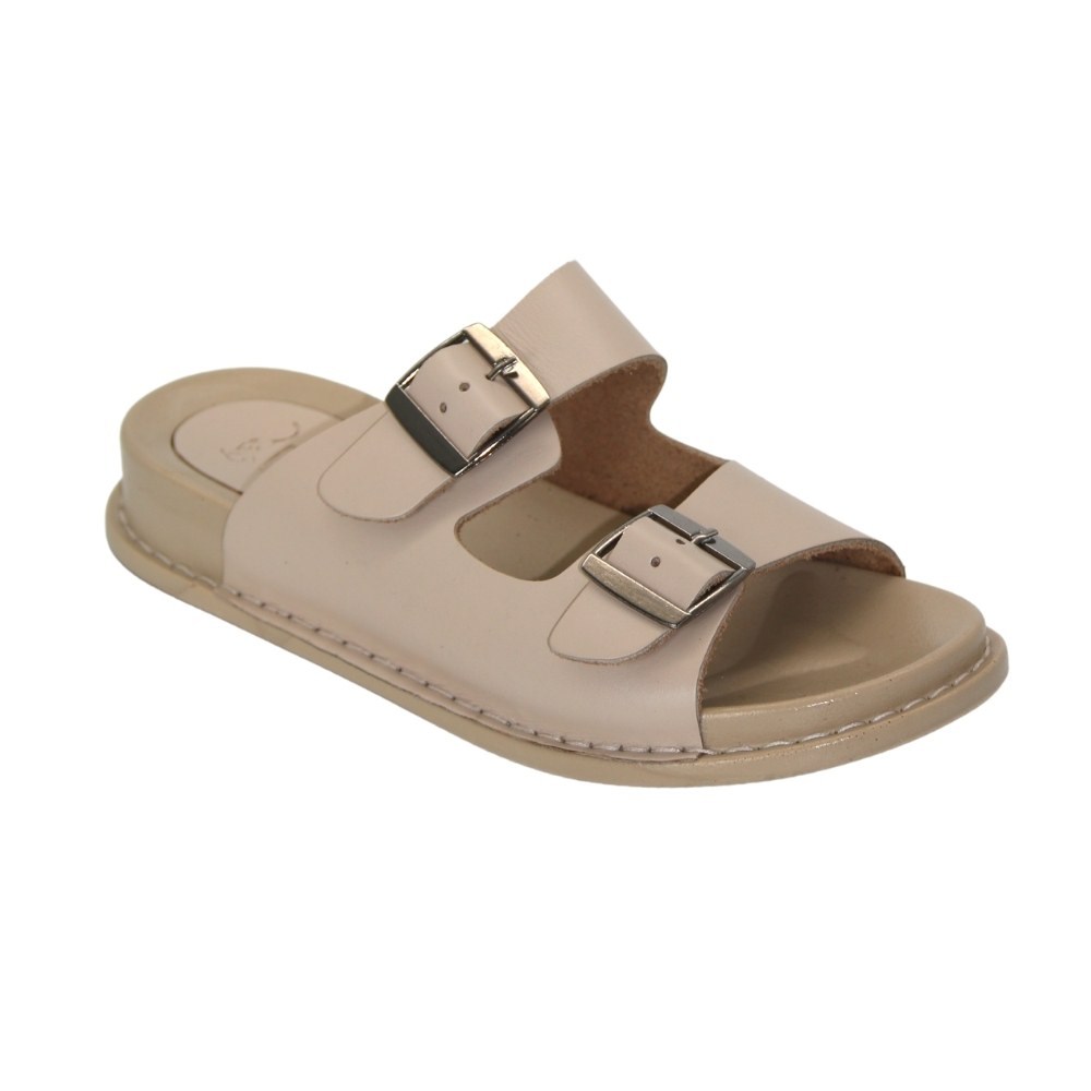 Женские бежевые шлепки Lonza (Турция) модель 171406 5214