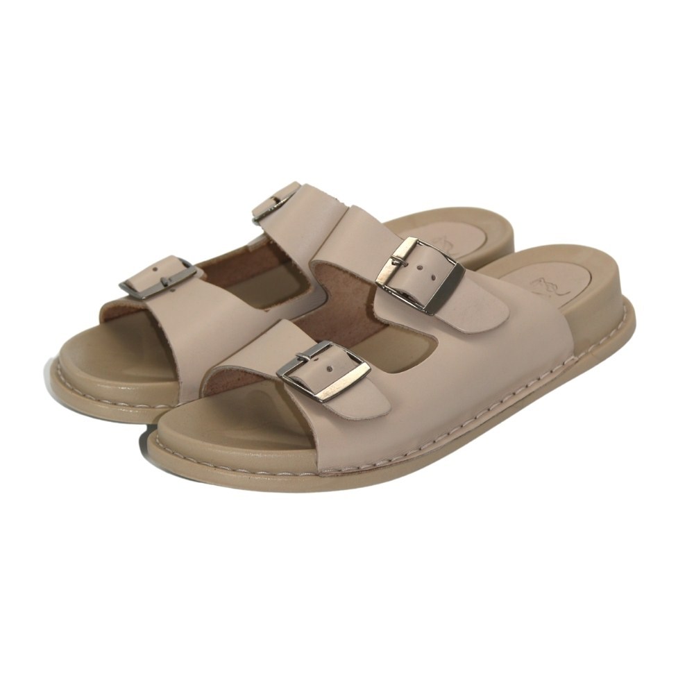 Женские бежевые шлепки Lonza (Турция) модель 171406 5214