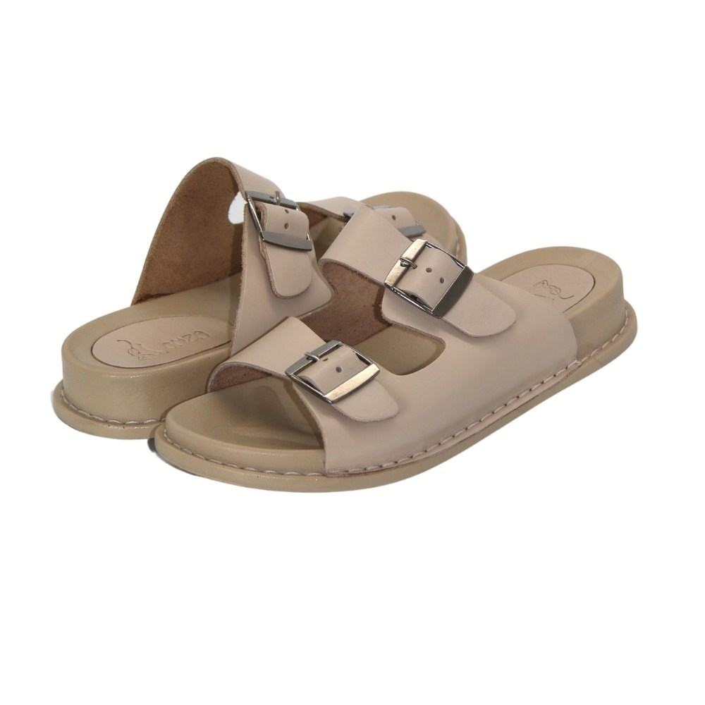 Женские бежевые шлепки Lonza (Турция) модель 171406 5214