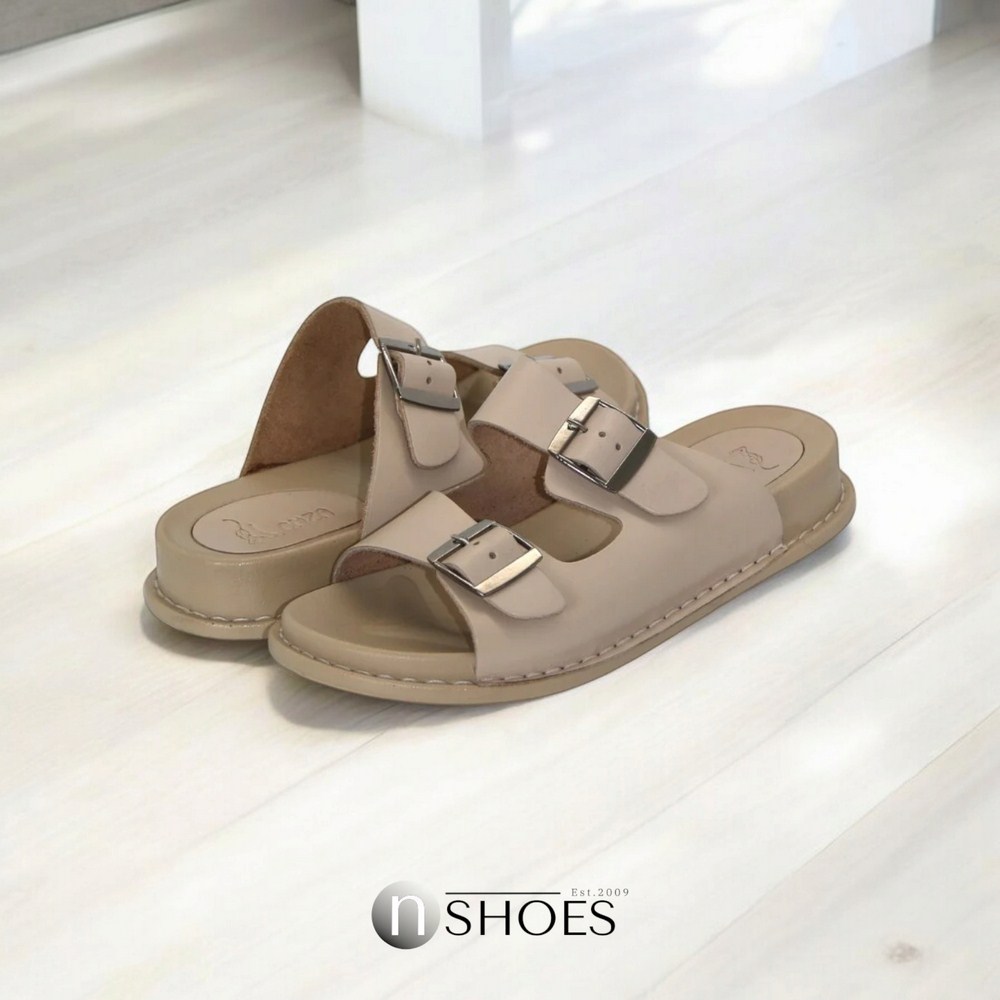 Женские бежевые шлепки Lonza (Турция) модель 171406 5214