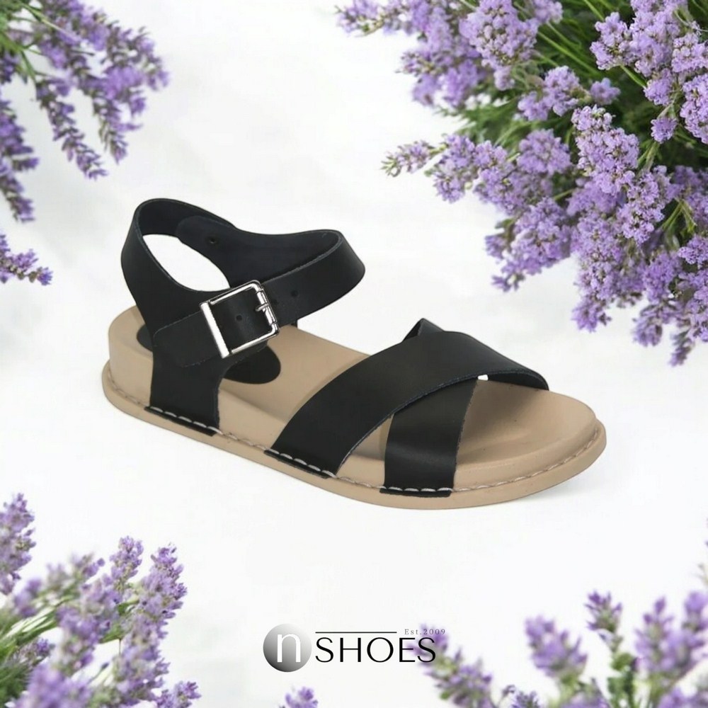 Жіночі чорні босоніжки Lonza (Туреччина) модель 5216