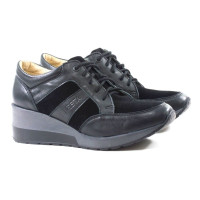 Women's black leather demi-season sneakers Lesta 251-4341-1-10361031 5151 made of genuine leather from a Polish factory
