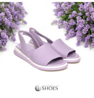 Женские фиолетовые босоножки на платформе  Anna Lucci Турция 171367 857-00-M5 5237 из натуральнойкожи