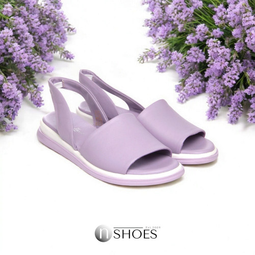 Жіночі фіолетові босоніжки на платформі Anna Lucci Туреччина 171367 857-00-M5 5237 з натуральної шкіри