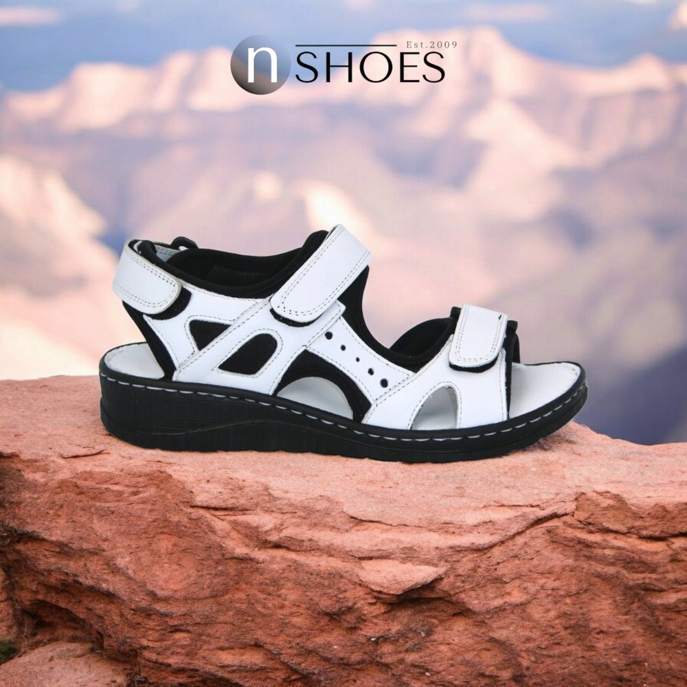 Женские белые босоножки Lonza 171813 176734 2051 WHITE из натуральной кожи