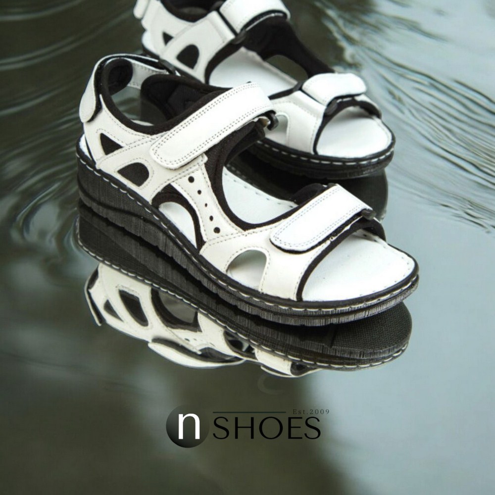 Женские белые босоножки Lonza 171813 176734 2051 WHITE из натуральной кожи