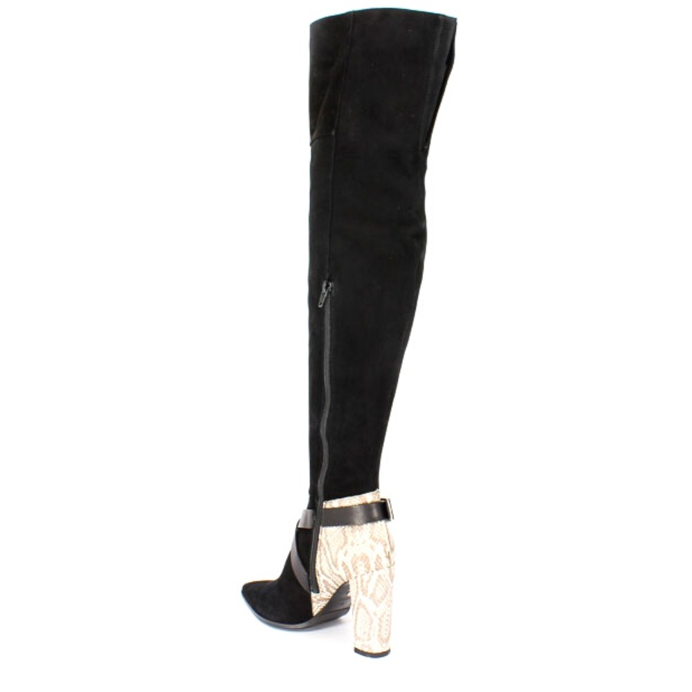 Чоботи ботфорти Conhpol-Bis B-2927V Nero з натуральної шкіри