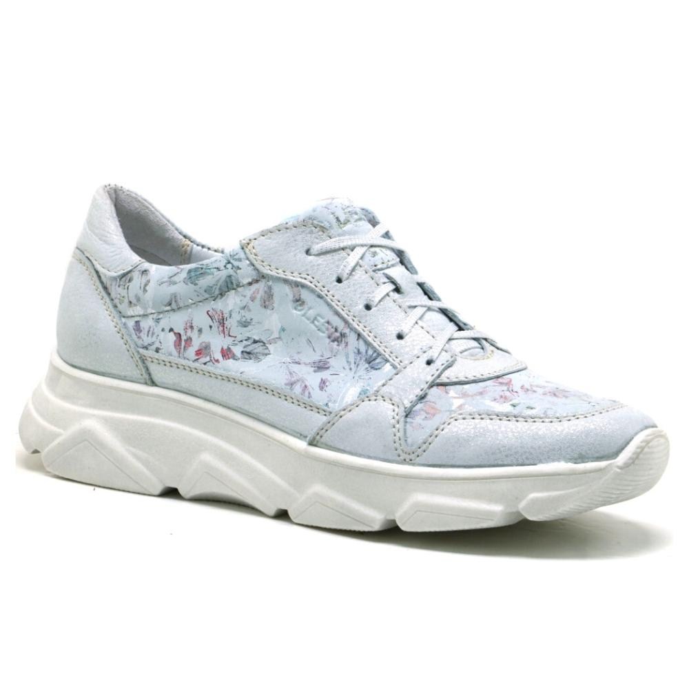 Sneakers women's gray with flowers Lesta (Poland) model 4900