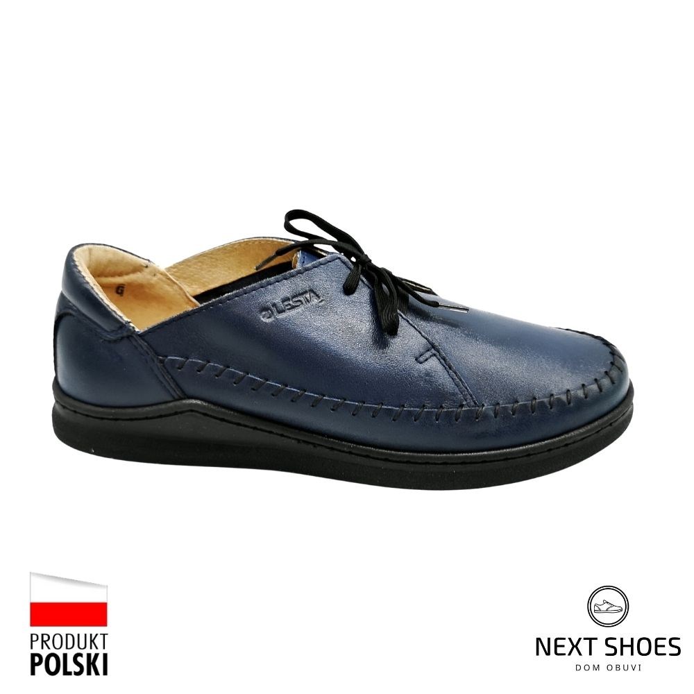 Moccasins man's blue Lesta (Poland) model 4911