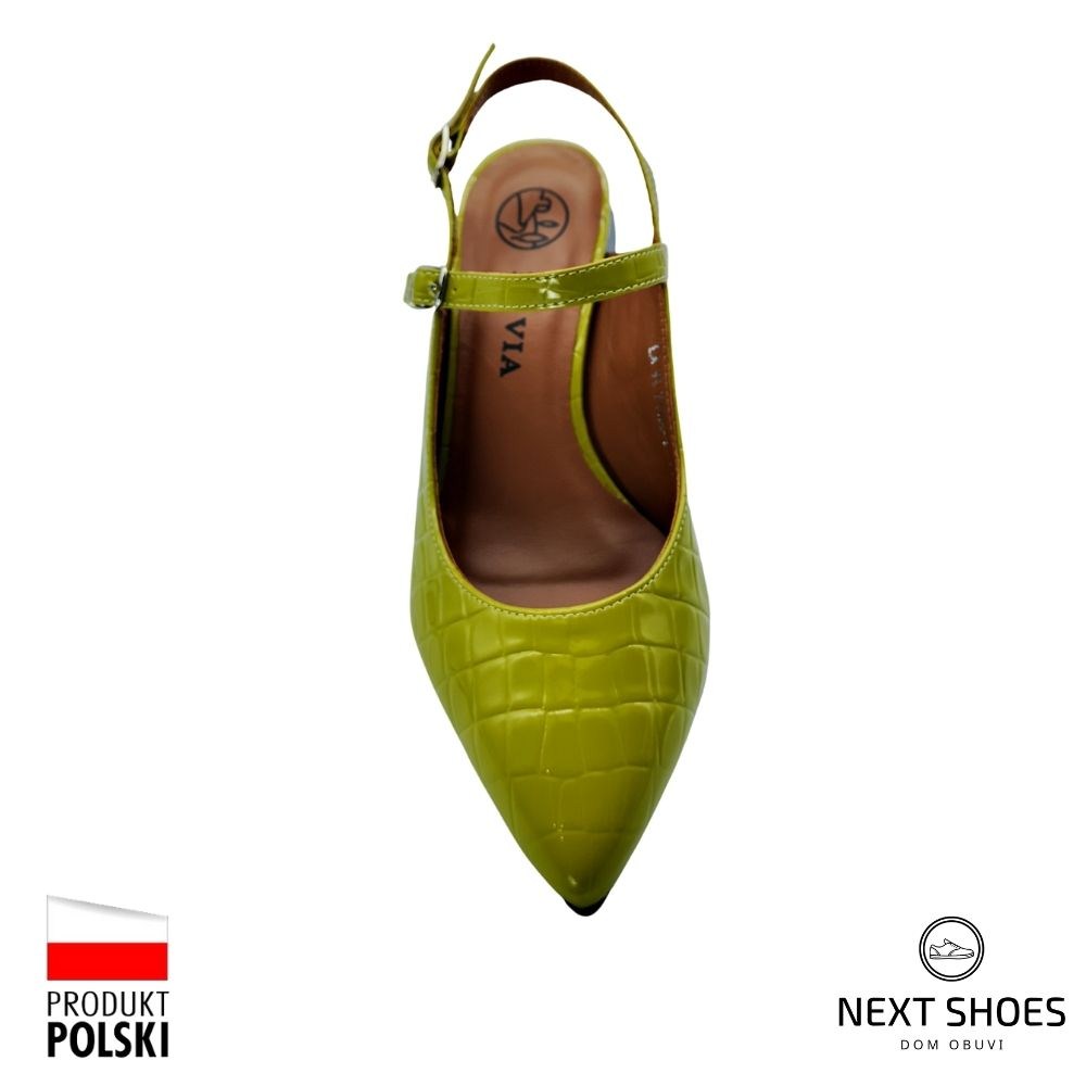 Sandals for women lime La Via (Poland) model 4915