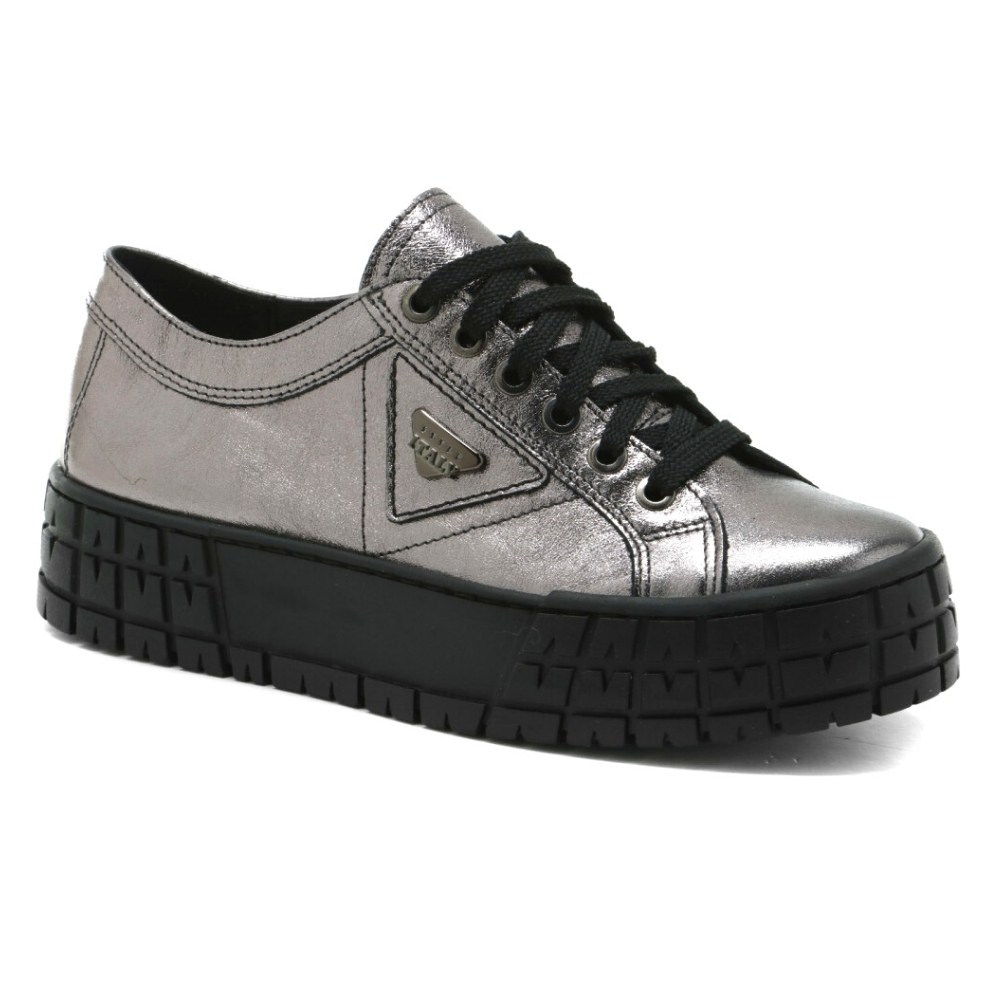 Жіночі сріблясті кеди Contes Польща арт 557-platy-caly