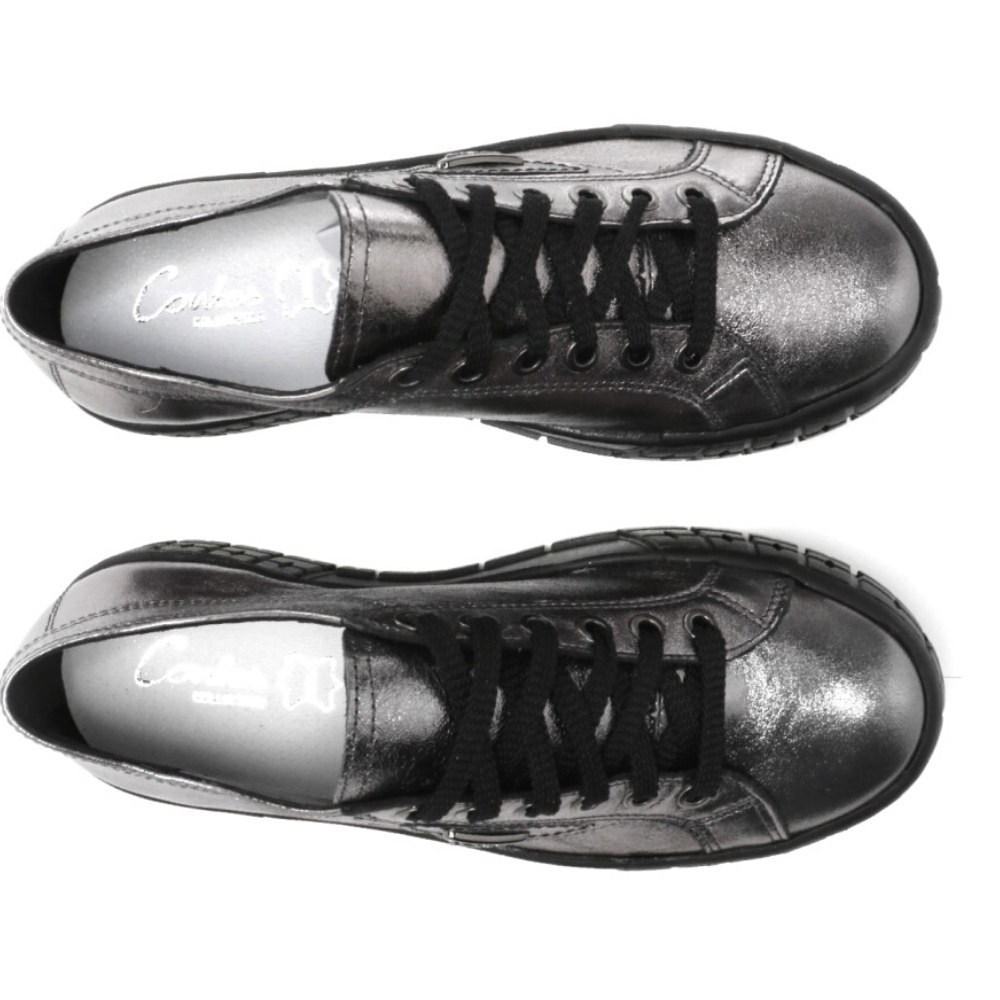 Жіночі сріблясті кеди Contes Польща арт 557-platy-caly