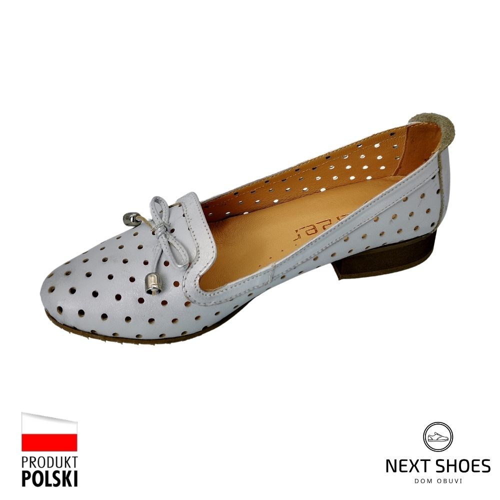 Shoes loafers female silver Steizer (Poland) model 4939