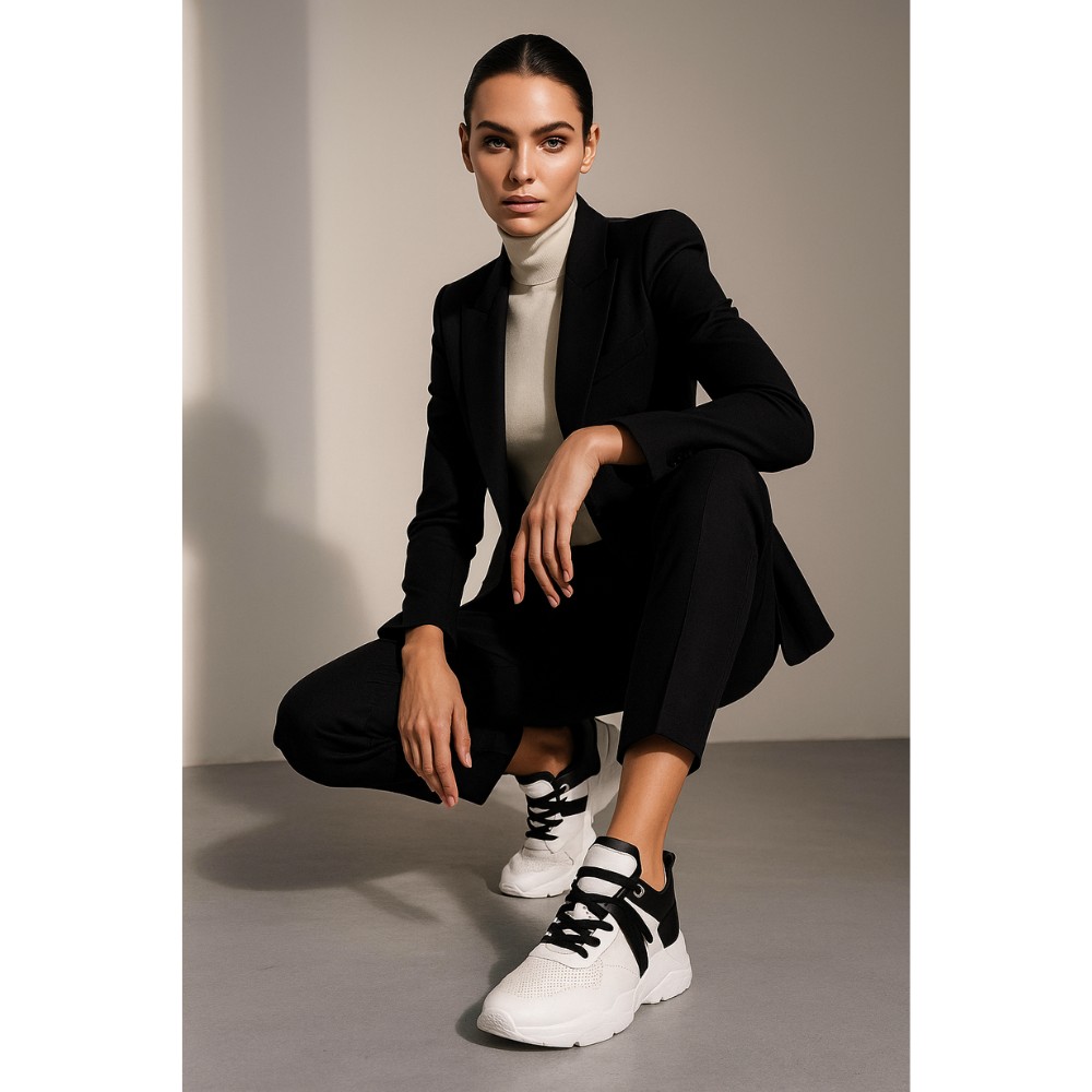 Жіночі демісезонні кросівки La Bellini 4506 білого кольору