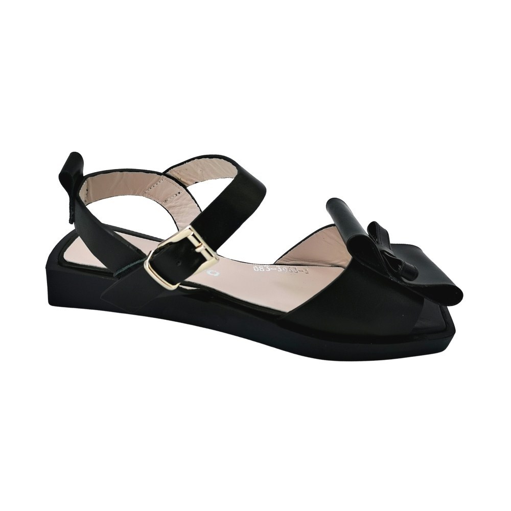 Sandals female black Evromoda (Turkey) model 4947