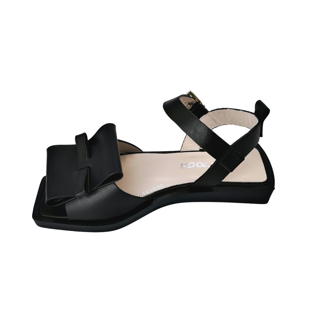Sandals female black Evromoda (Turkey) model 4947