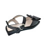 Sandals female black Evromoda (Turkey) model 4947