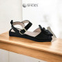Sandals female black Evromoda (Turkey) model 4947
