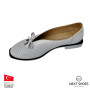 Ballerinas women's white Evromoda (Turkey) model 4948